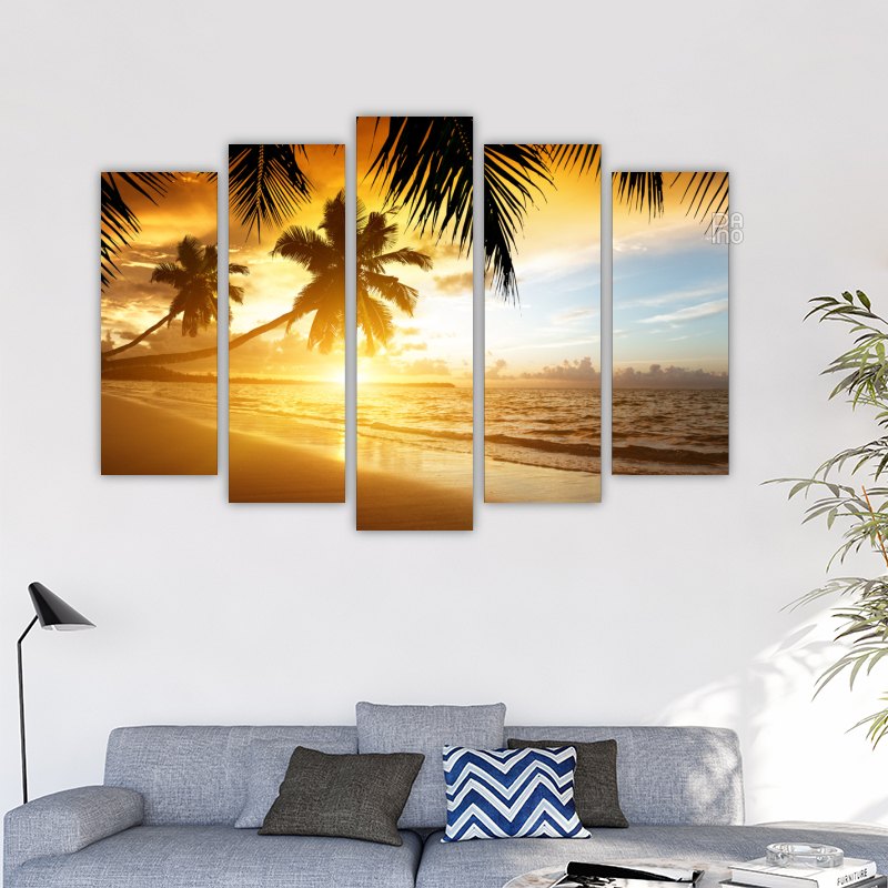 Sunset with Palm Trees