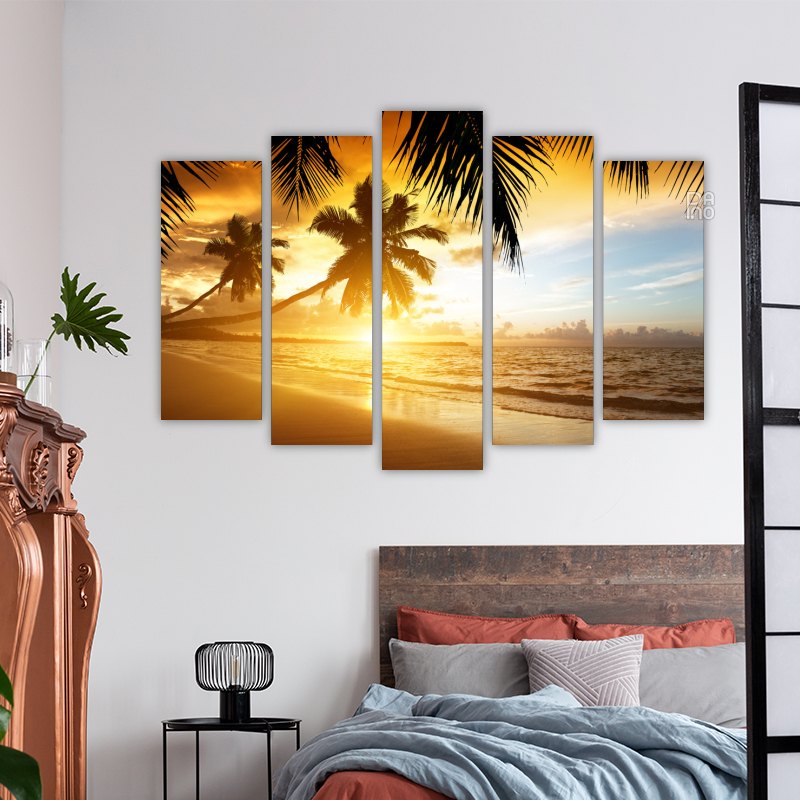 Sunset with Palm Trees