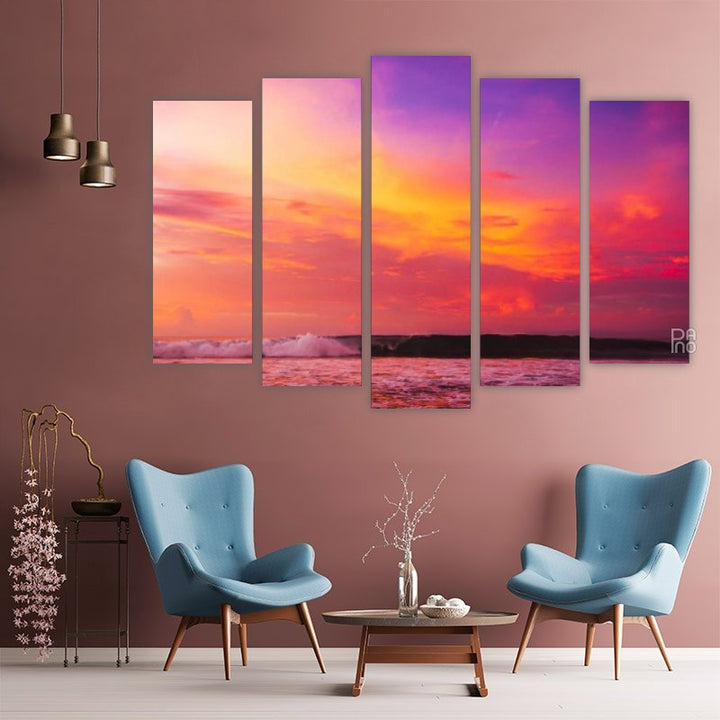 Landscape with warm colors