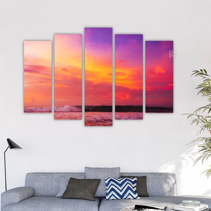 Landscape with warm colors