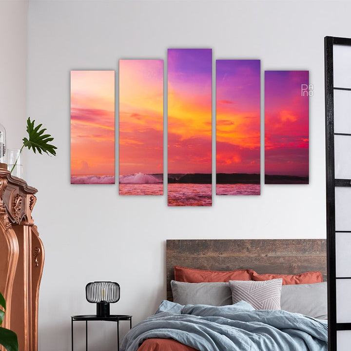 Landscape with warm colors