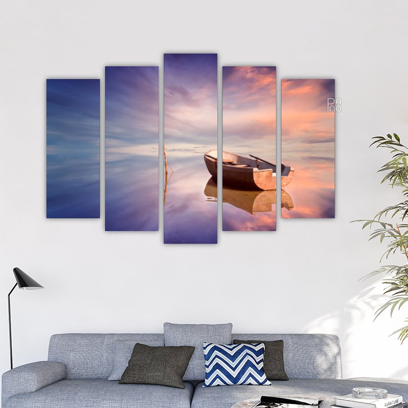 Boat at sunset