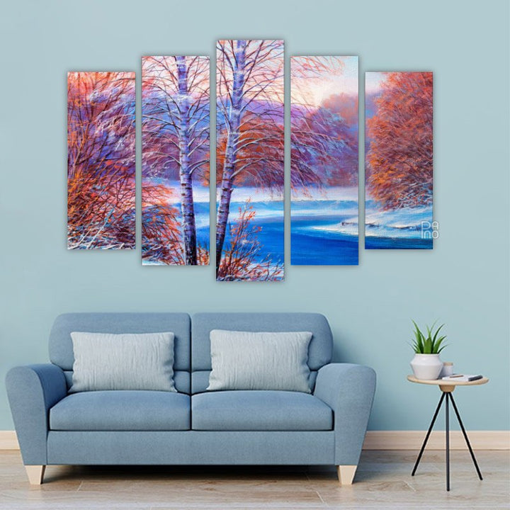 Spring Landscape with Oil Paints