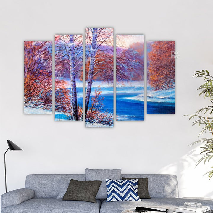 Spring Landscape with Oil Paints