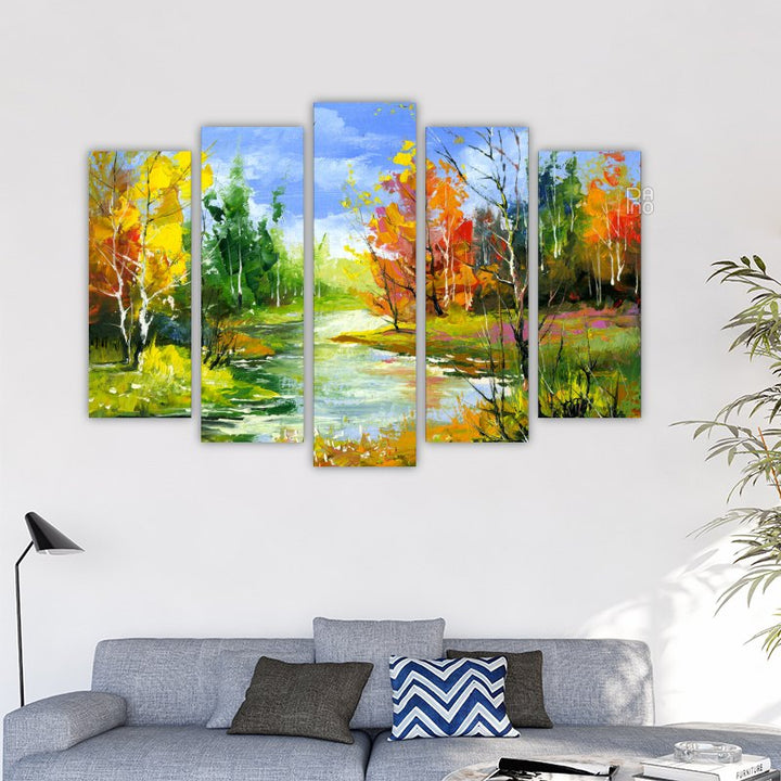 Colorful Forest Landscape