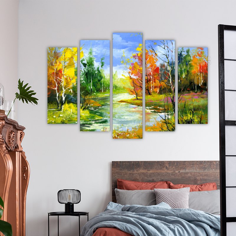 Colorful Forest Landscape
