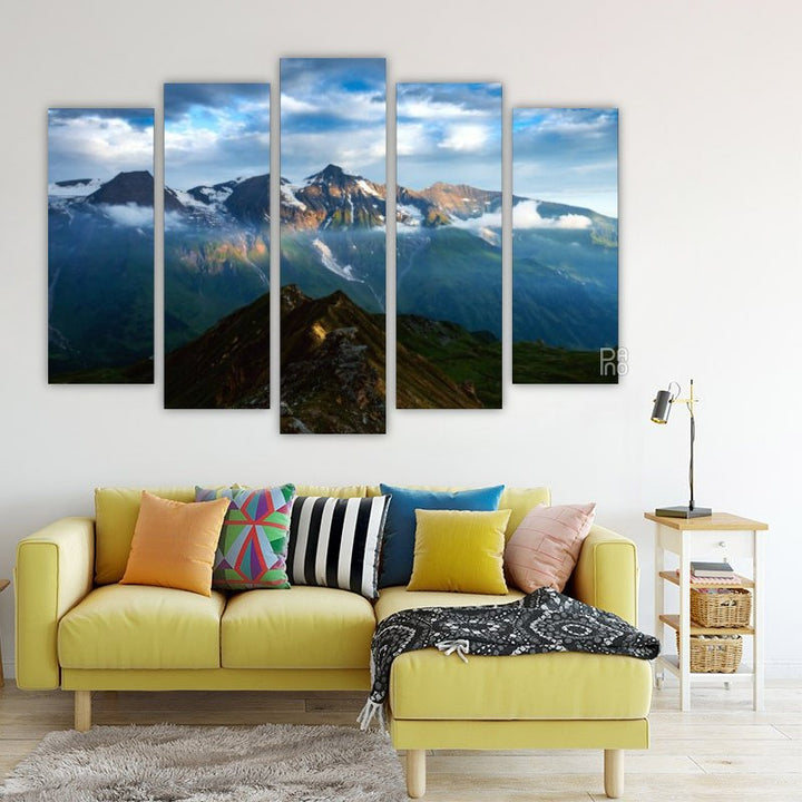 Amazing Sunrise at the Mountain Peak