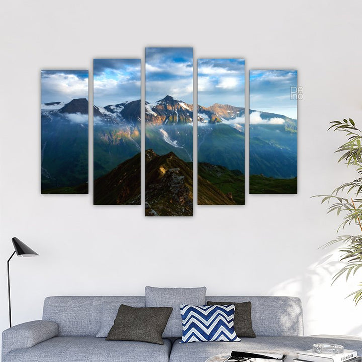 Amazing Sunrise at the Mountain Peak