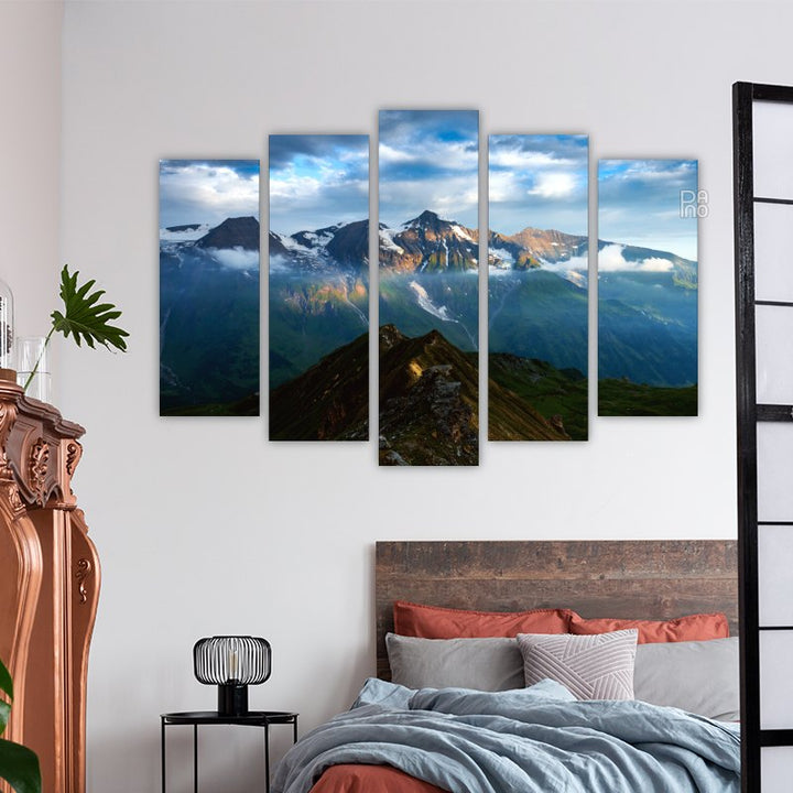 Amazing Sunrise at the Mountain Peak