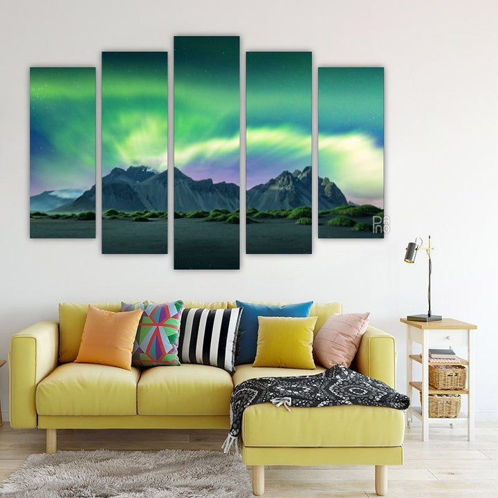Northern Lights over Desert Dunes