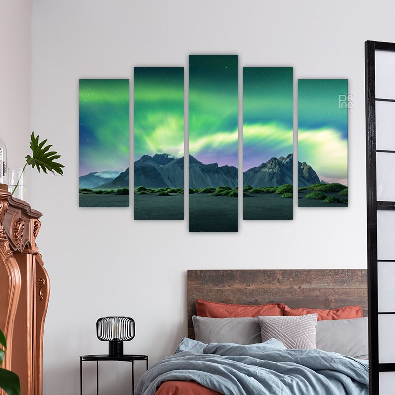 Northern Lights over Desert Dunes