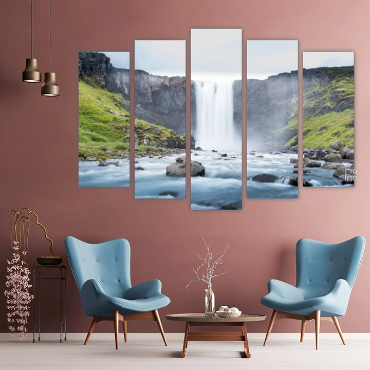 View with Waterfall