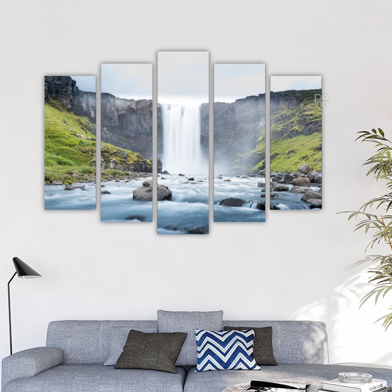 View with Waterfall