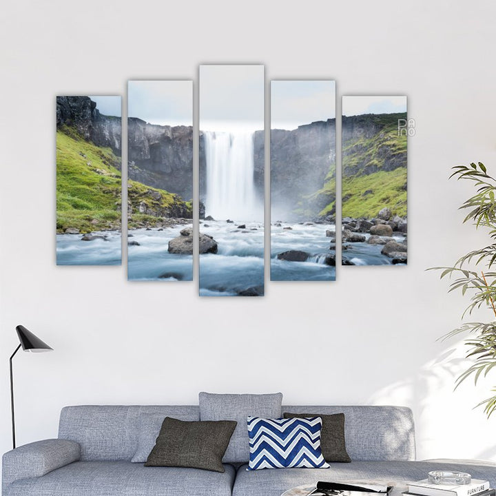 View with Waterfall