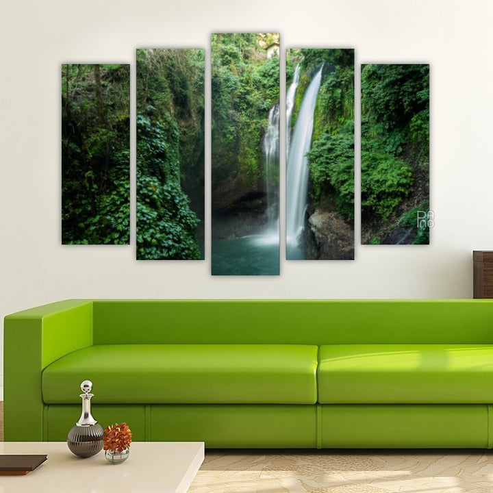 View with a Beautiful Waterfall