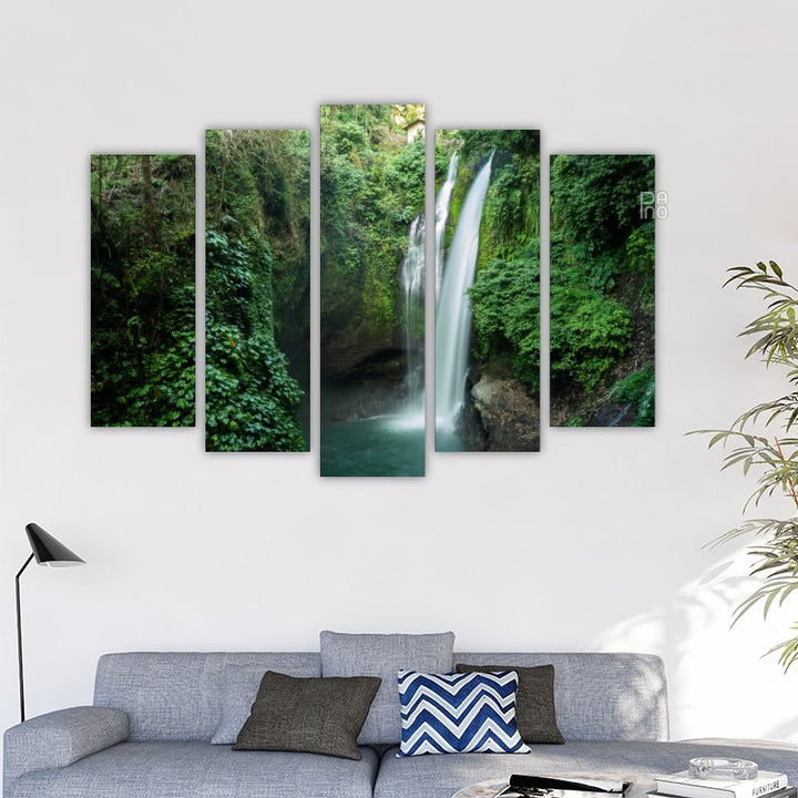View with a Beautiful Waterfall