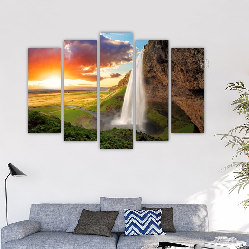 Magical waterfall view
