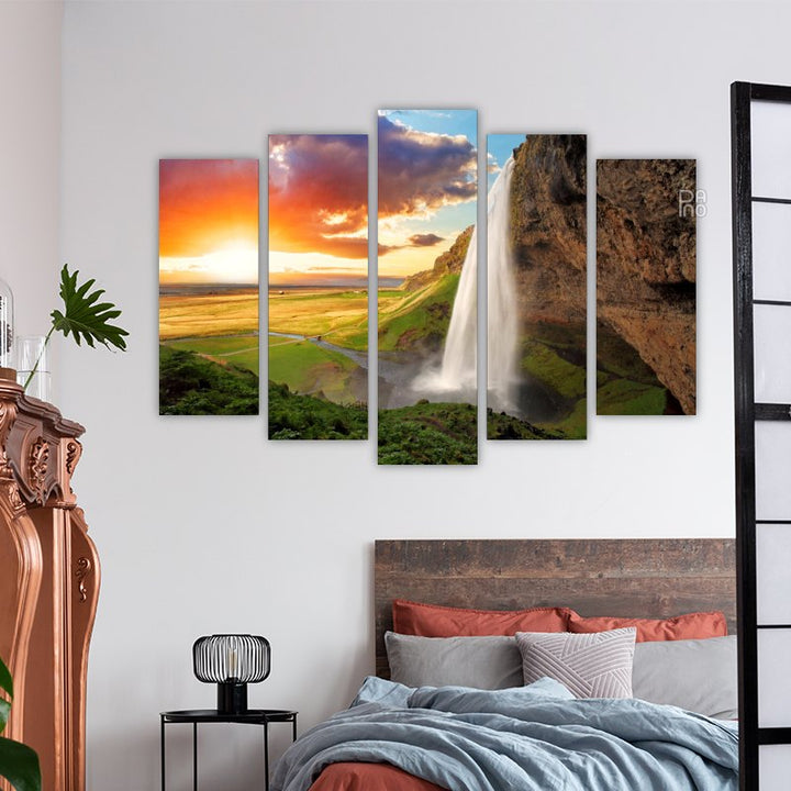 Magical waterfall view