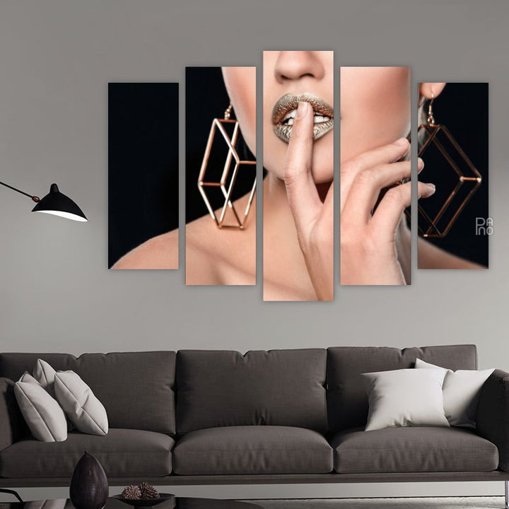 Woman with Golden Lips 2