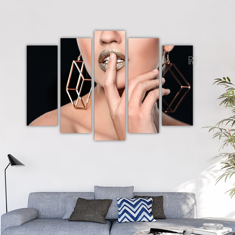 Woman with Golden Lips 2