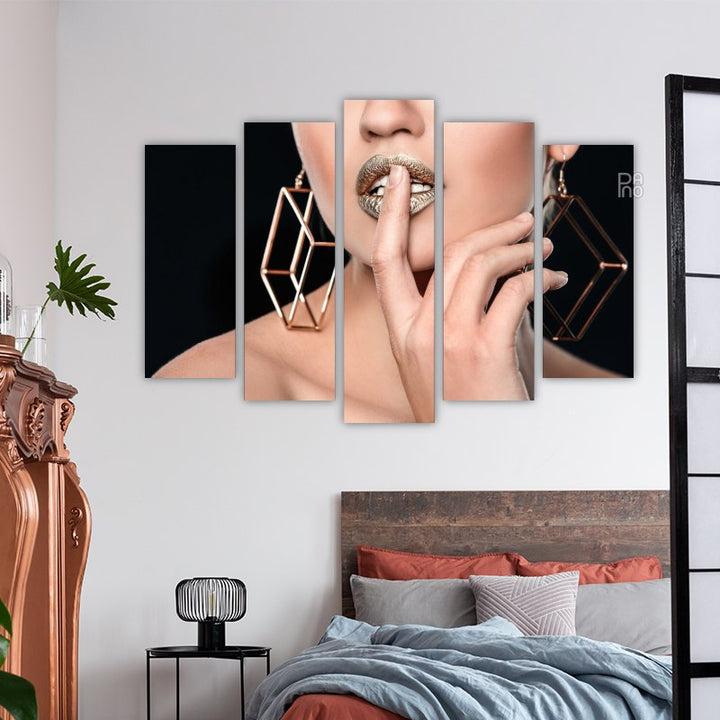 Woman with Golden Lips 2