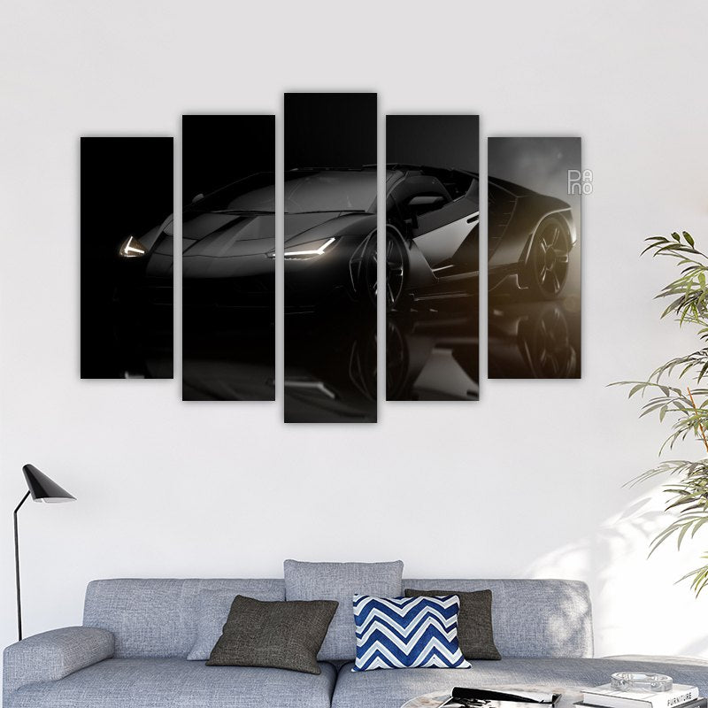 Luxusauto in Schwarz