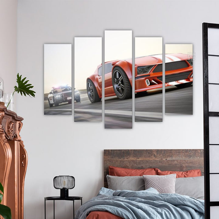 Rennen mit schnellen Autos
