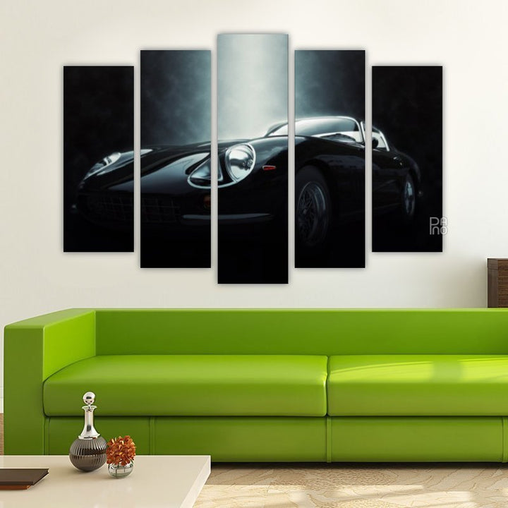 Black Classic Sports Car