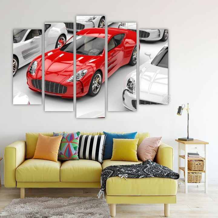 Beautiful Red Sports Car