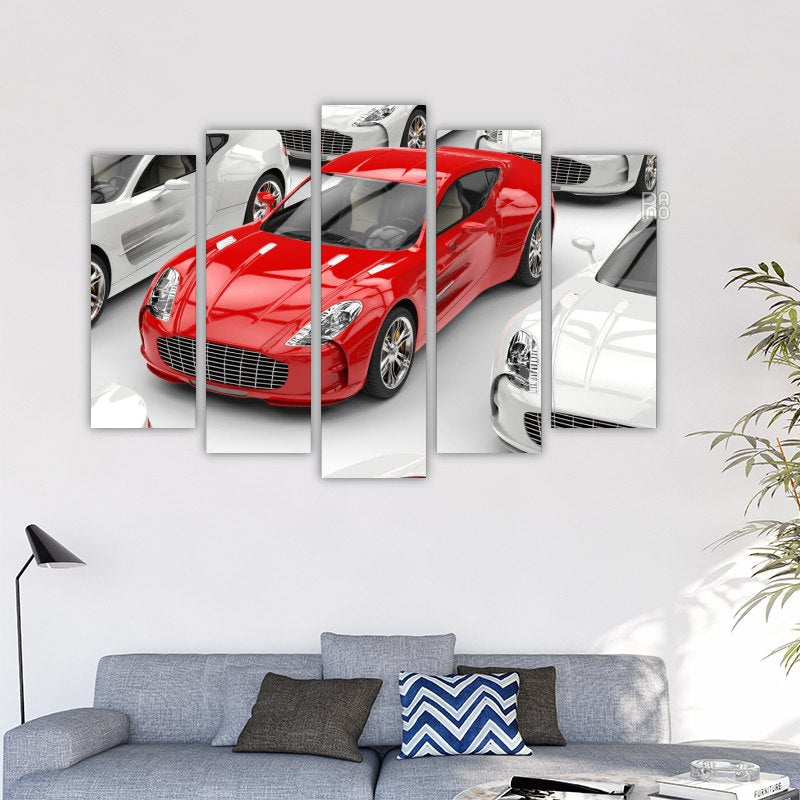Beautiful Red Sports Car