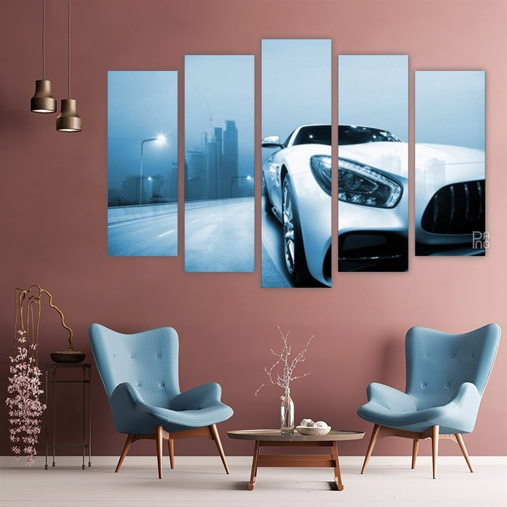 White Sports Car 1