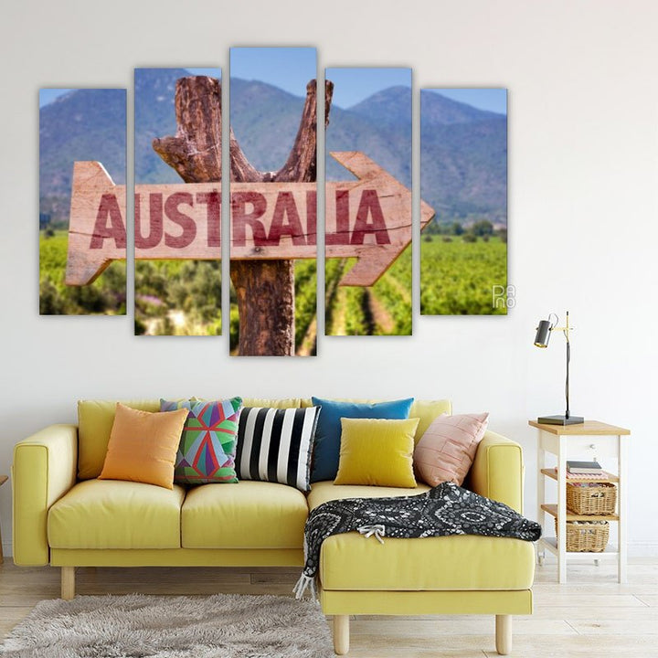 Wooden Australia Sign