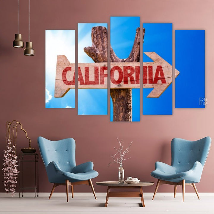 Wooden California Sign