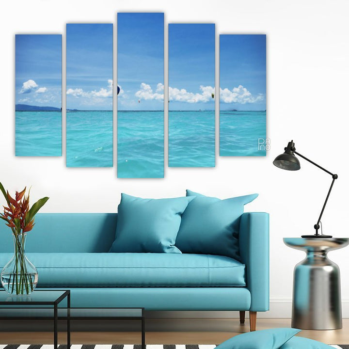 Kite Surfers in the Sea