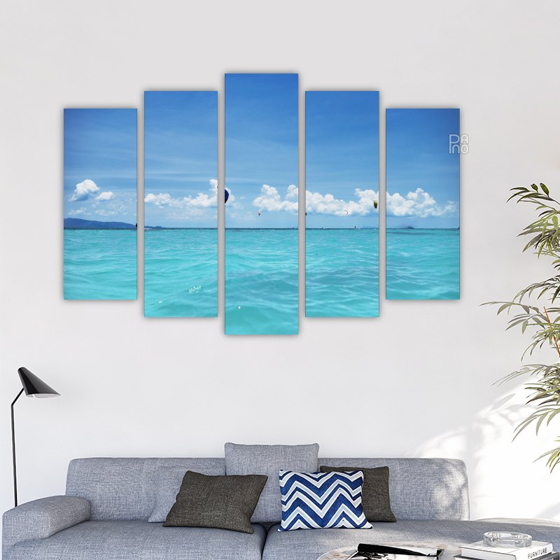 Kite Surfers in the Sea