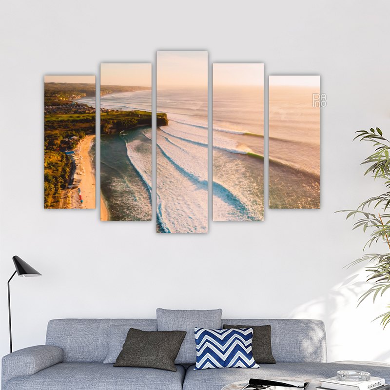 Ocean Waves at Sunset