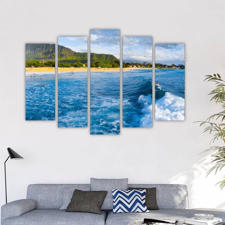 Surfers in Hawaii