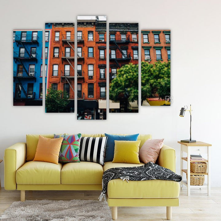 Clădiri retro frumoase în Brooklyn
