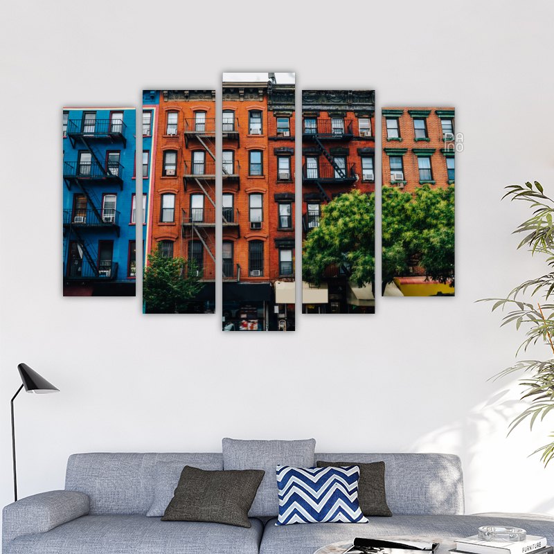 Clădiri retro frumoase în Brooklyn