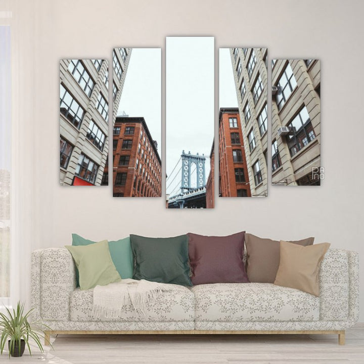 Buildings and Bridge in Brooklyn