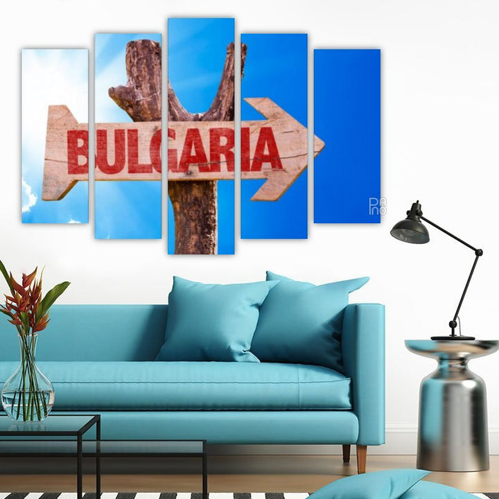Wooden Sign Bulgaria