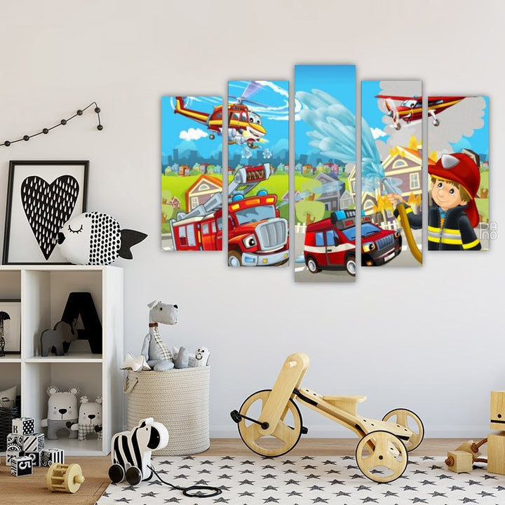 Children's Illustration - Firefighters