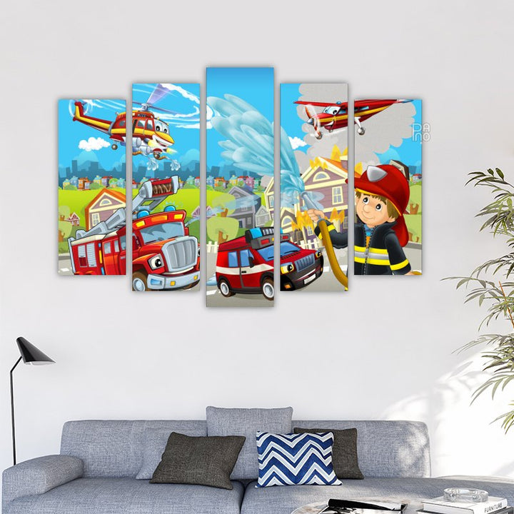 Children's Illustration - Firefighters