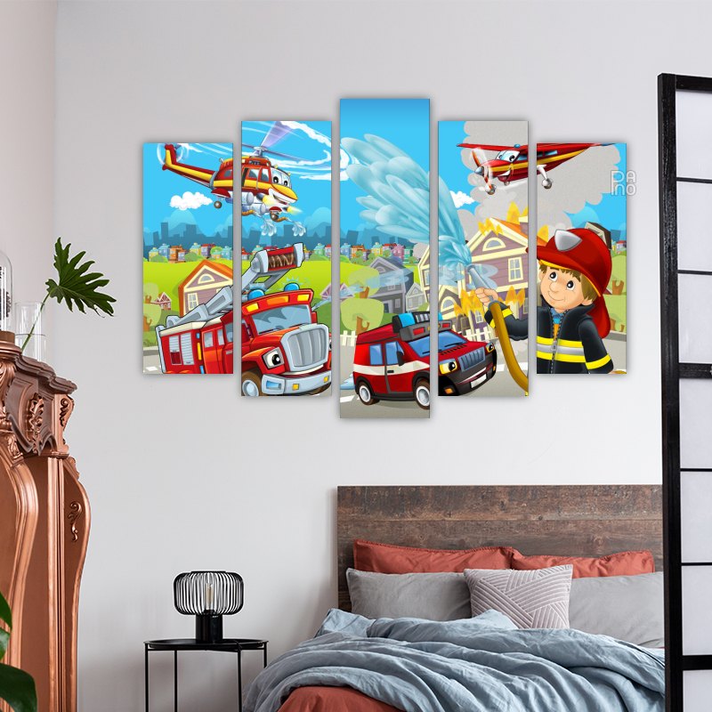 Children's Illustration - Firefighters