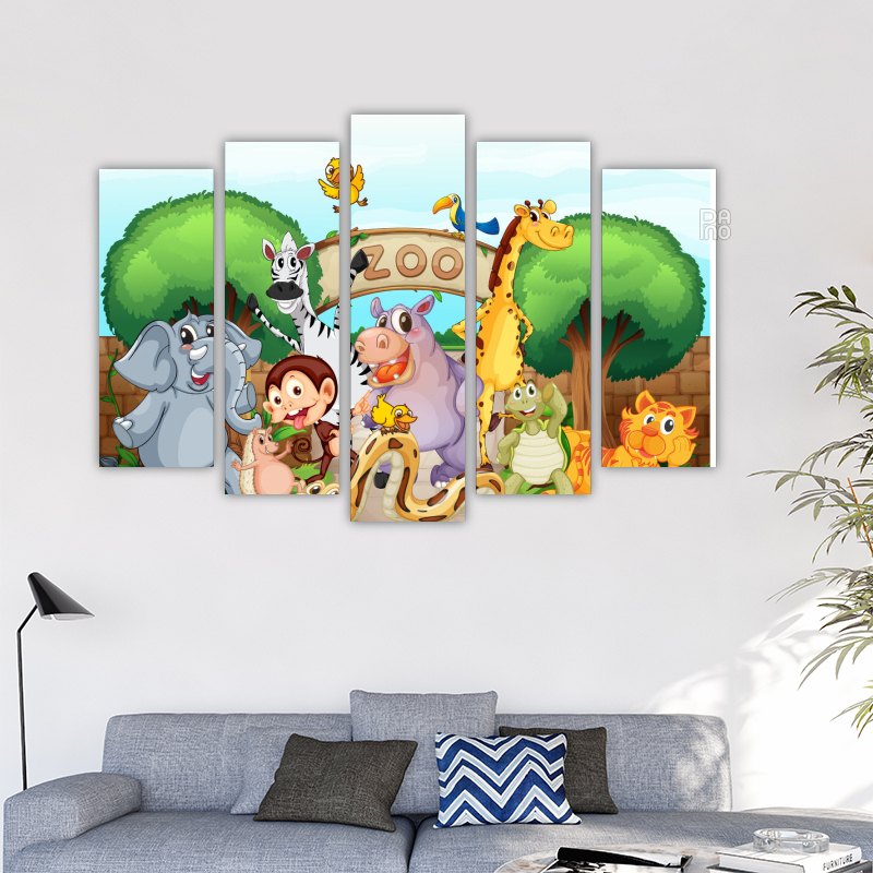 Animals in Front of the Zoo