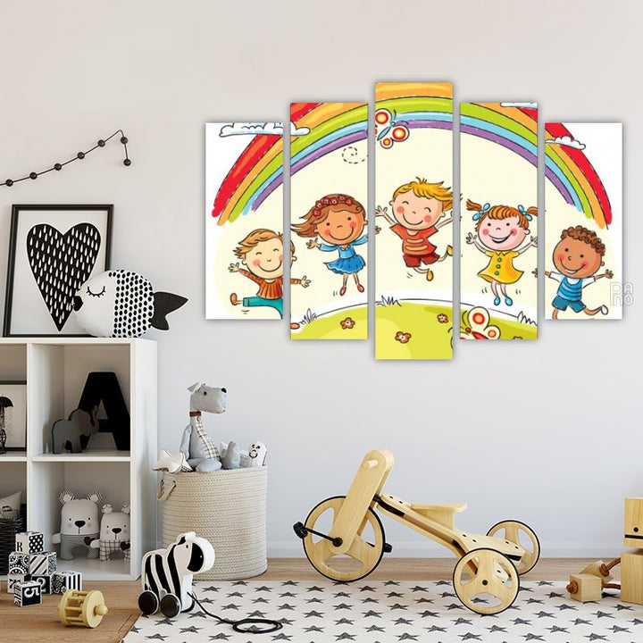 Children under a Rainbow