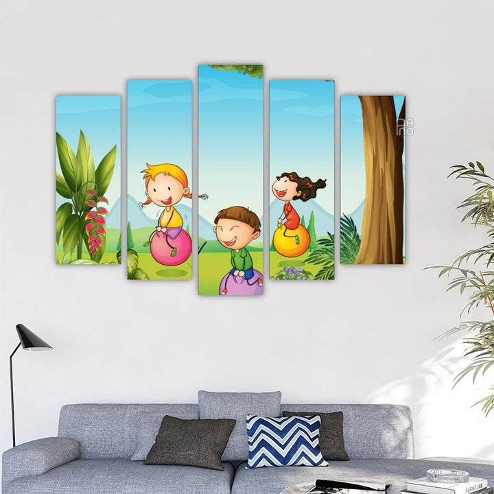 Children with Balloons