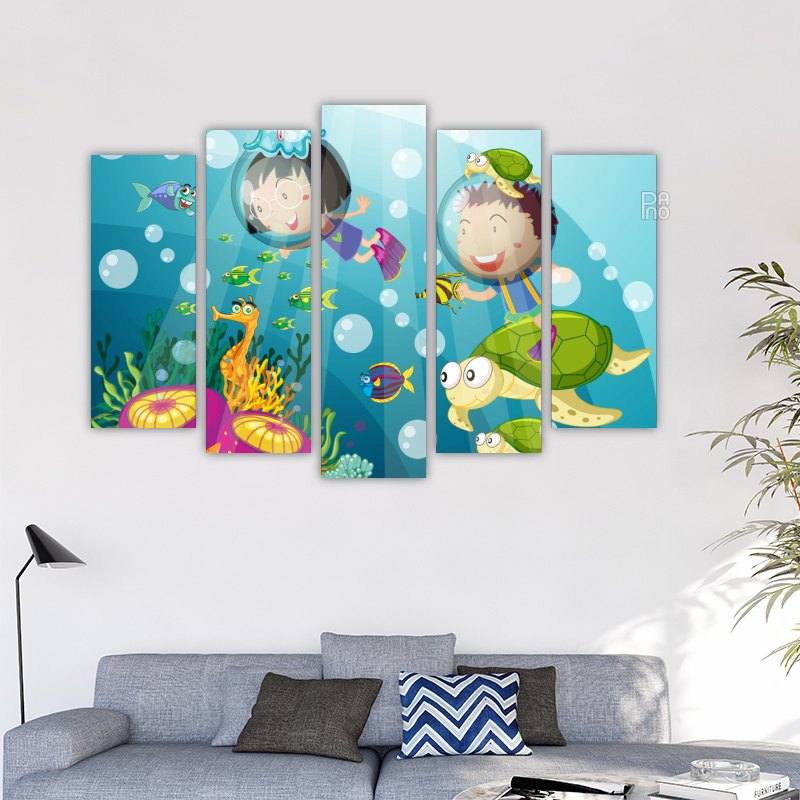 Children in the Sea World