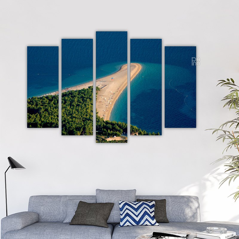 Croatian Beach with Golden Sands