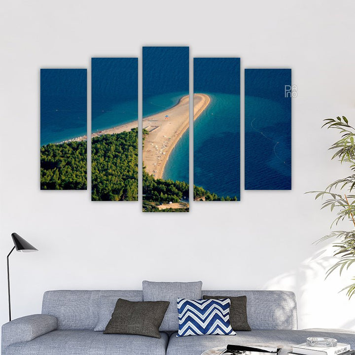 Croatian Beach with Golden Sands